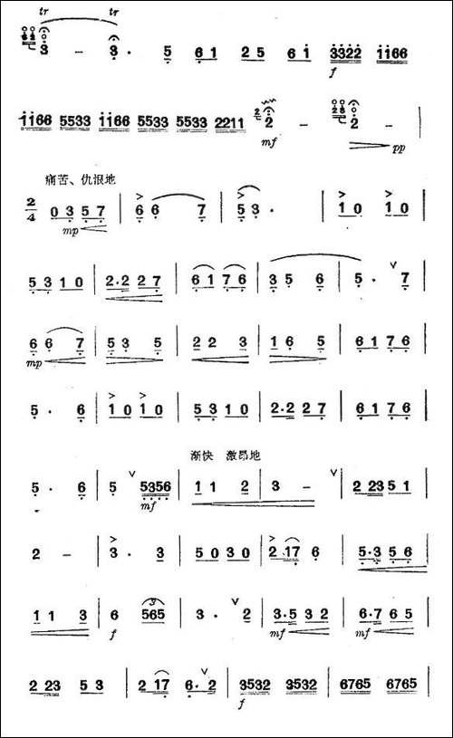 唱支山歌给党听-笛箫间谱|笛箫谱