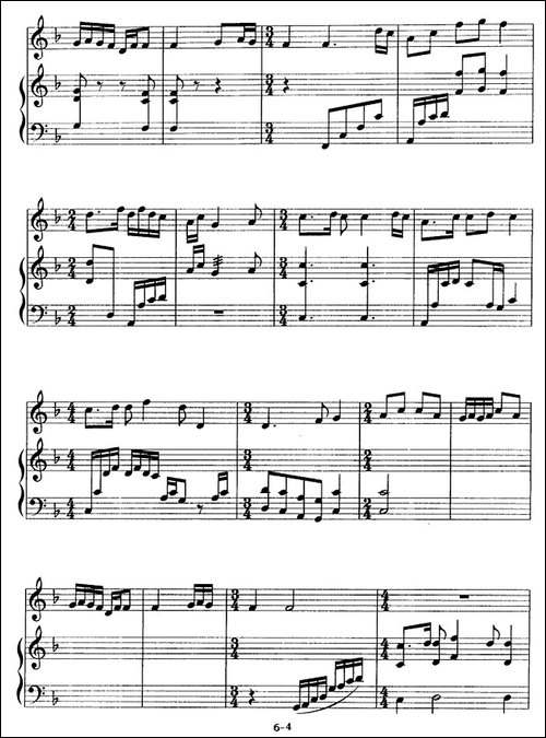 梅花三弄-箫+古筝-笛箫简谱|笛箫谱 - 图4 梅花三弄-箫+古筝-笛箫简谱|笛箫谱