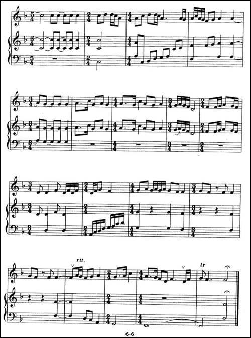 梅花三弄-箫+古筝-笛箫简谱|笛箫谱 - 图6 梅花三弄-箫+古筝-笛箫简谱|笛箫谱