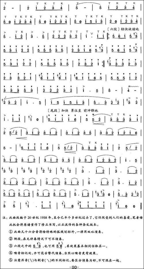 笛箫六级考级曲目：我是一个兵-笛箫简谱|笛箫谱