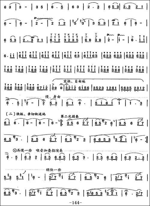 笛箫八级考级曲目：赛马会上-笛箫简谱|笛箫谱