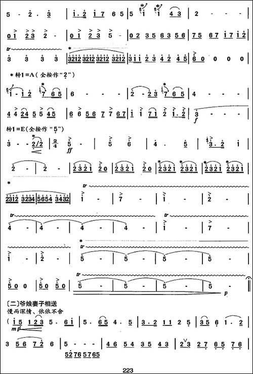 笛箫十级考级曲目:兵车行-笛箫简谱|笛箫谱 - 图3 笛箫十级考级曲目:兵车行-笛箫简谱|笛箫谱