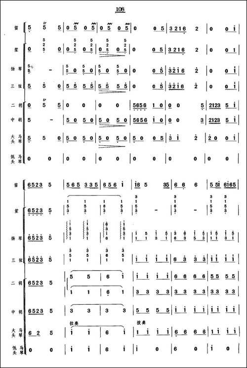 牧笛-笛子独奏+民乐队伴奏总谱-笛箫间谱|笛箫谱
