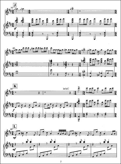 飞歌-笛子协奏曲+钢琴伴奏P1—1-笛箫间谱|笛箫谱