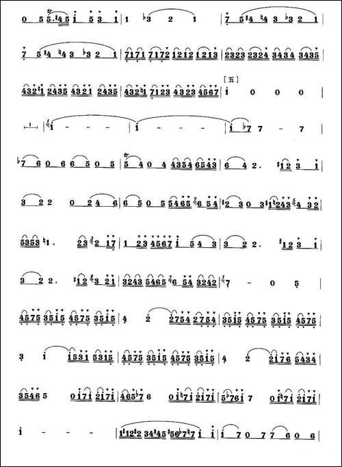 D大调长笛协奏曲-笛箫间谱|笛箫谱 - 图6 D大调长笛协奏曲-笛箫间谱|笛箫谱