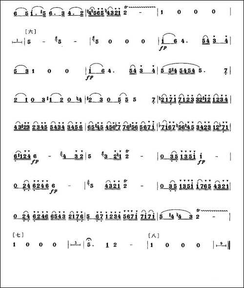 D大调长笛协奏曲-笛箫间谱|笛箫谱 - 图7 D大调长笛协奏曲-笛箫间谱|笛箫谱