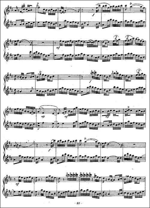 百鸟音-笛子+笙、五线谱-笛箫间谱|笛箫谱