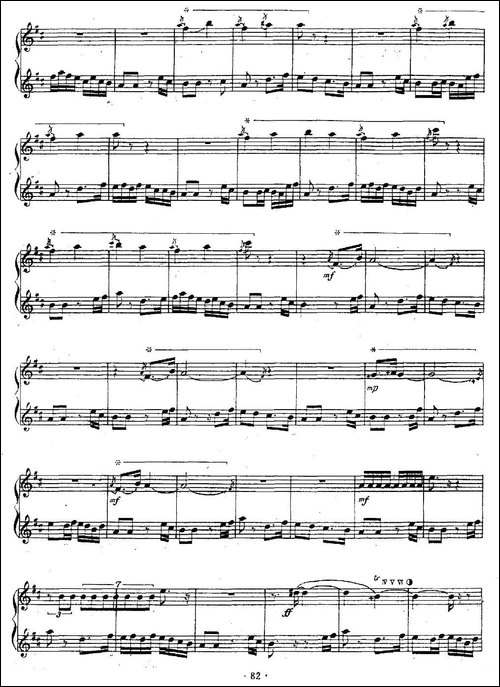 百鸟音-笛子+笙、五线谱-笛箫间谱|笛箫谱