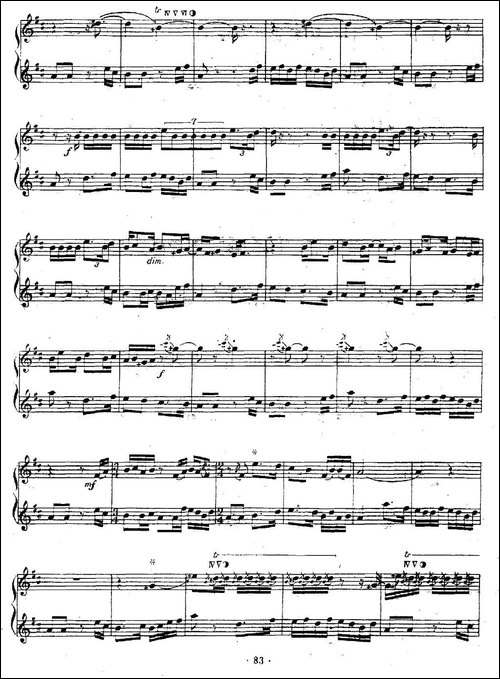 百鸟音-笛子+笙、五线谱-笛箫间谱|笛箫谱