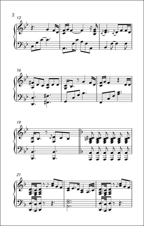 也许明天-钢琴谱