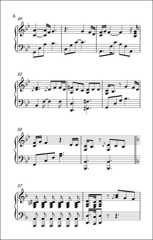 也许明天-钢琴谱