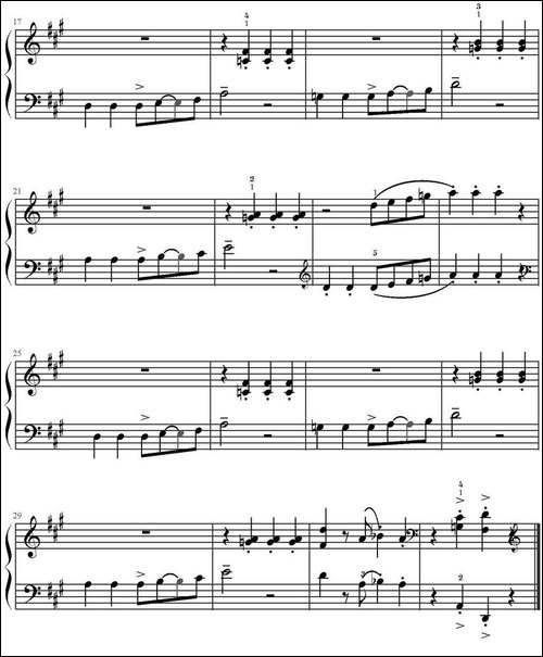 即兴爵士演奏会 -钢琴谱