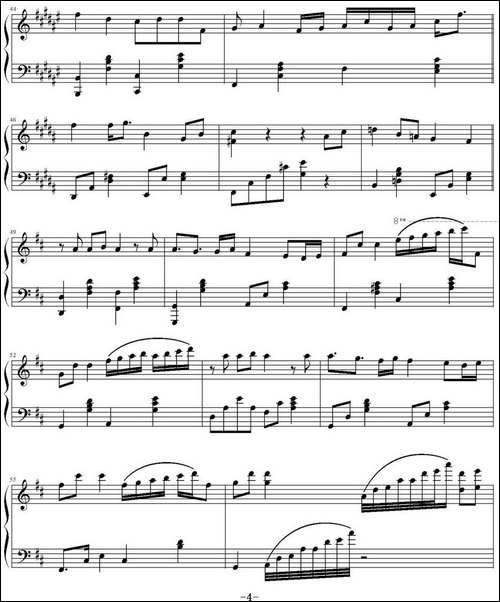 I WON'T LAST A DAY WITHOUT YOU-钢琴谱