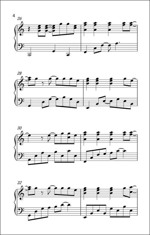 日不落-《弹吧音教》制谱版-钢琴谱 - 图4 日不落-《弹吧音教》制谱版-钢琴谱