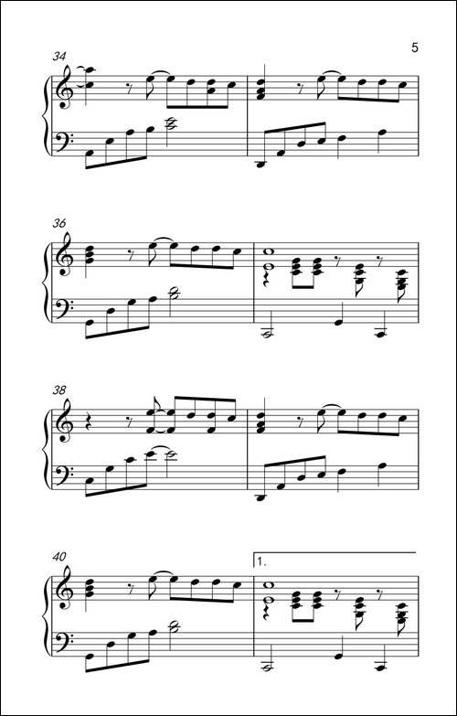 日不落-《弹吧音教》制谱版-钢琴谱 - 图5 日不落-《弹吧音教》制谱版-钢琴谱