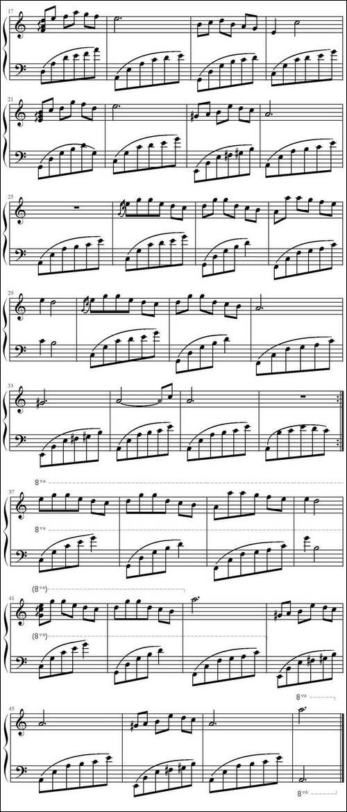 巴格达的星星-钢琴谱