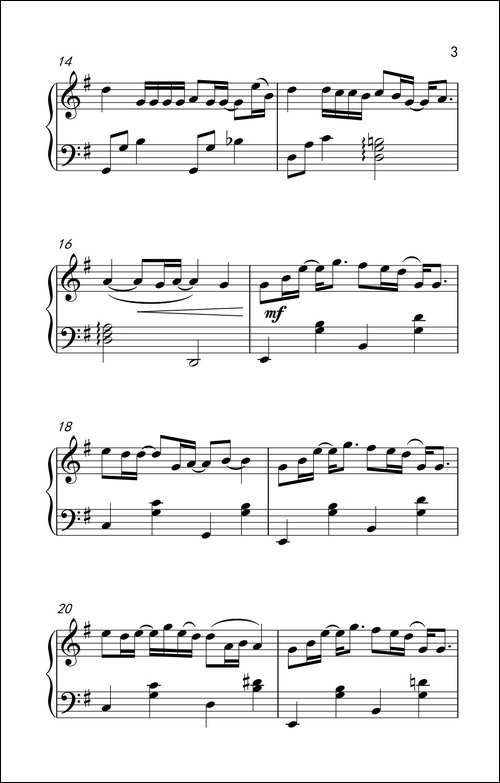 心跳-钢琴谱 - 图3 心跳-钢琴谱