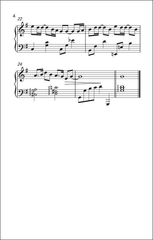 心跳-钢琴谱 - 图4 心跳-钢琴谱