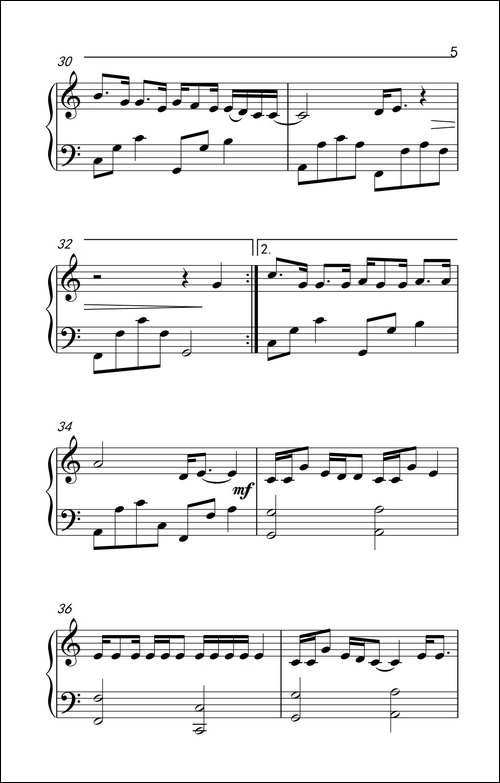 Someone Like You-钢琴谱