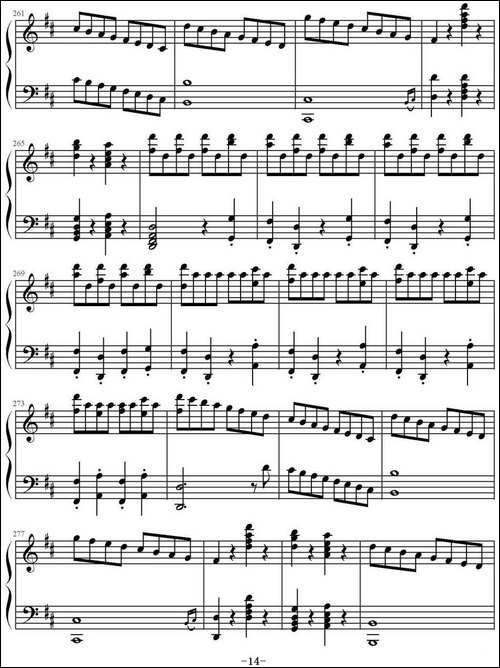 《费加罗的婚礼》序曲-钢琴谱