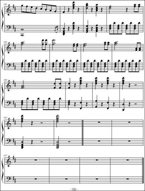 《费加罗的婚礼》序曲-钢琴谱