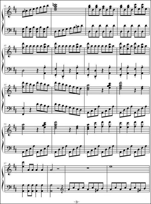 《费加罗的婚礼》序曲-钢琴谱