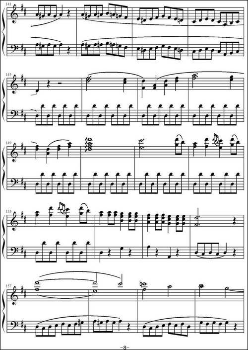 《费加罗的婚礼》序曲-钢琴谱