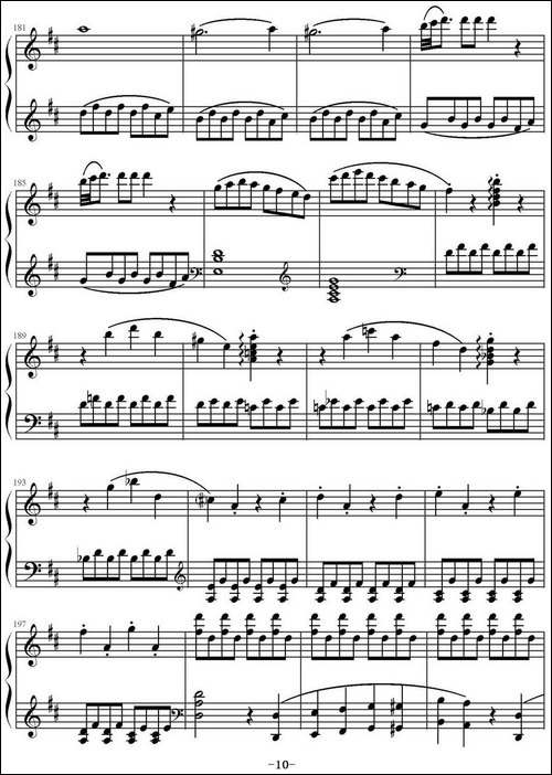 《费加罗的婚礼》序曲-钢琴谱