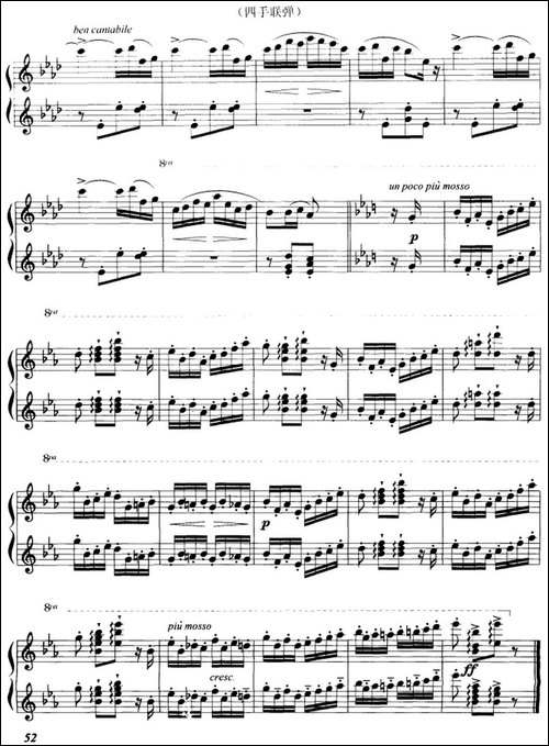 拨弦舞曲-选自舞剧《希尔维亚》、四手联弹-钢琴谱