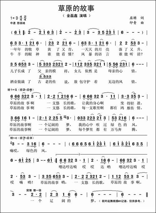 草原的故事-屈塬词-印青曲