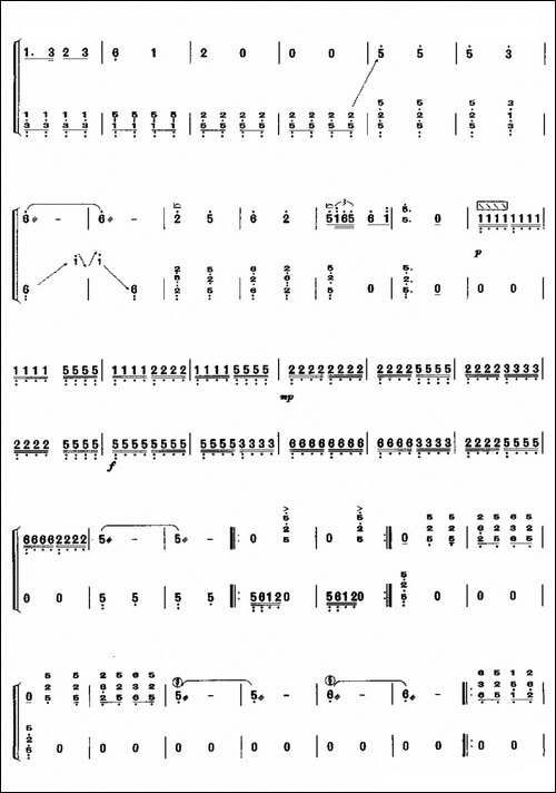 金陵怀古-原名《天京抒怀》-简谱|古筝古琴谱