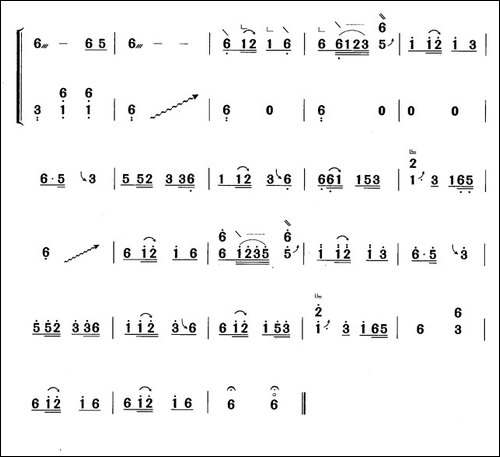 我可爱的家乡-黄梅改编版-简谱|古筝古琴谱