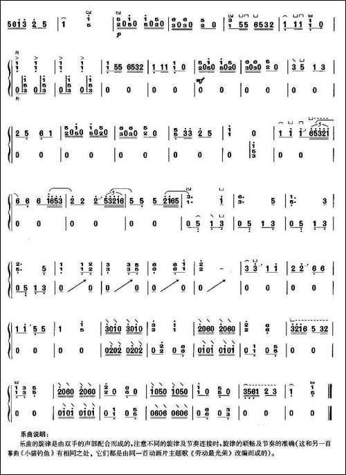 劳动最光荣-简谱|古筝古琴谱 - 图2 劳动最光荣-简谱|古筝古琴谱