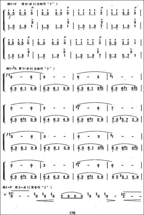 葫芦丝、巴乌十级考级曲目：彝族欢歌-葫芦丝谱