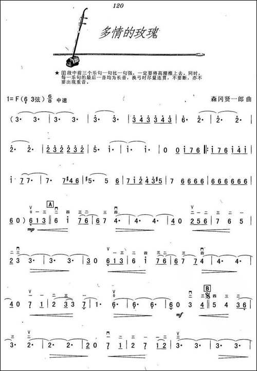 多情的玫瑰-胡琴