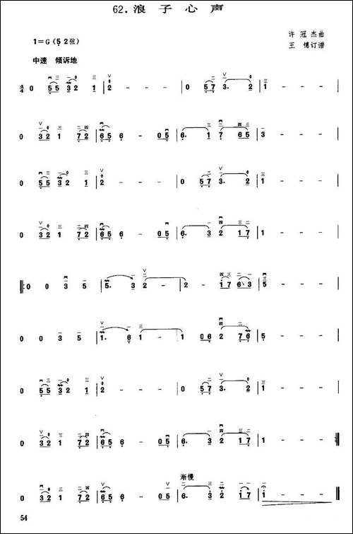 浪子心声-胡琴 - 图1 浪子心声-胡琴