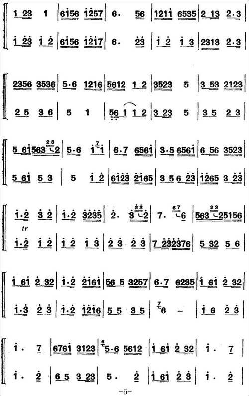 江南丝竹乐曲：中花三六-二胡+笛-胡琴