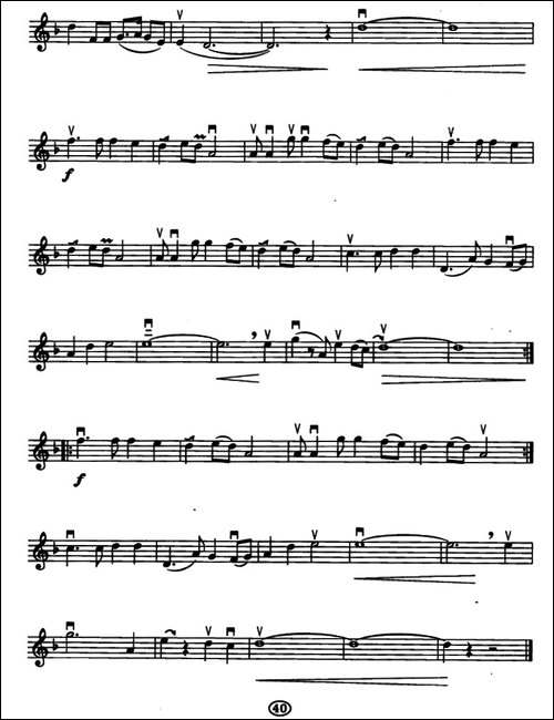 好日子-五线谱-胡琴