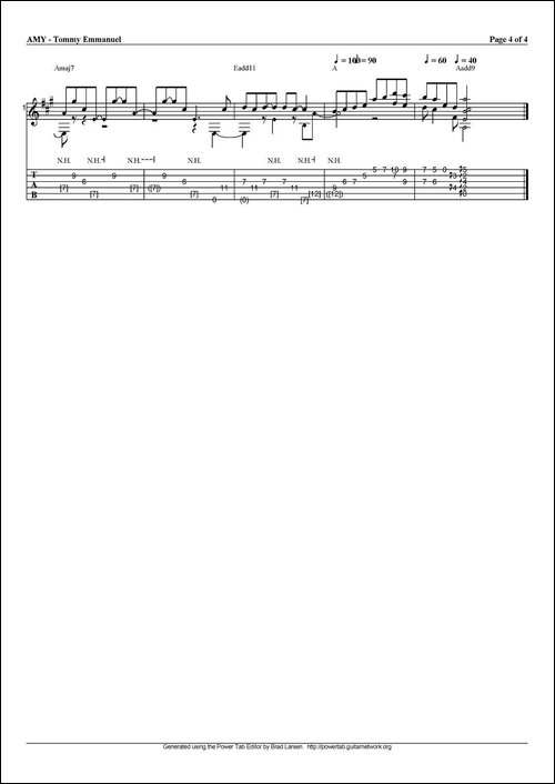 tommy-emmanuel：amy-指弹吉他-吉他谱