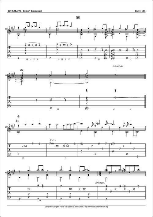 tommy-emmanuel：borsalino-指弹吉他-吉他谱