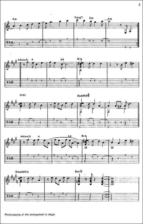 tommy-emmanuel：COUNTRYMIDE-指弹吉他-吉他谱
