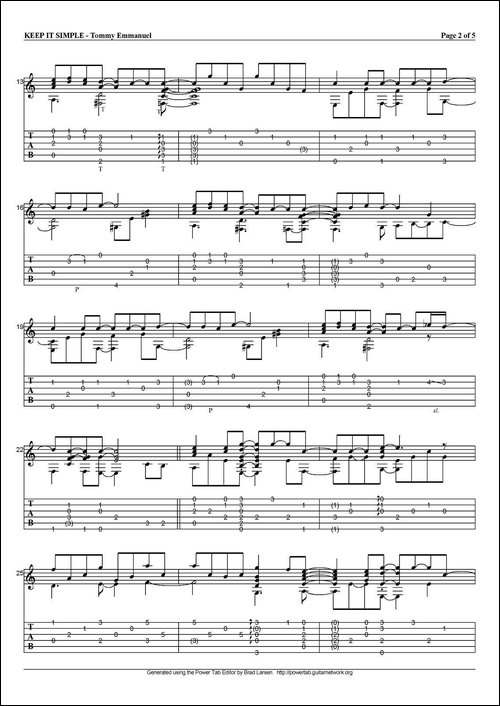 tommy-emmanuel：keep-it-simple-指弹吉他-吉他谱