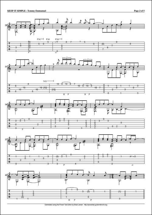 tommy-emmanuel：keep-it-simple-指弹吉他-吉他谱