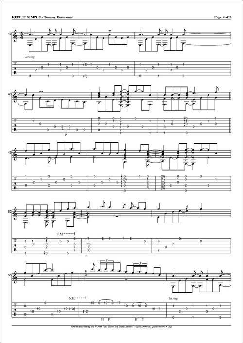 tommy-emmanuel：keep-it-simple-指弹吉他-吉他谱