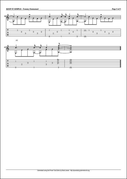 tommy-emmanuel：keep-it-simple-指弹吉他-吉他谱