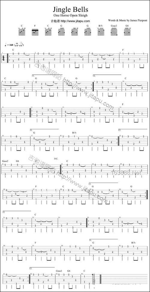 Jingle-Bells-吉他谱