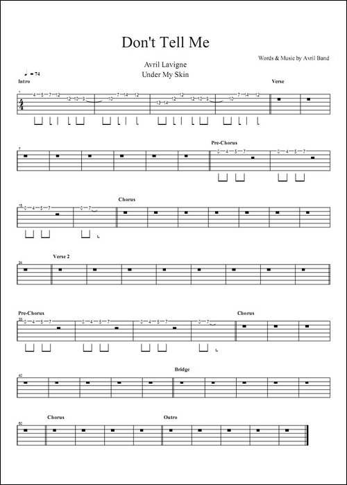 dont-tell-me-吉他谱 - 图1 dont-tell-me-吉他谱