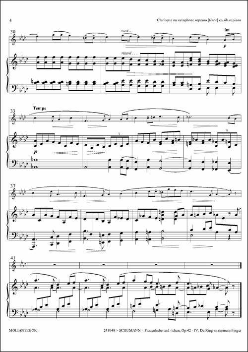 妇女的爱情与生活-Op42·Ⅳ-高音萨克斯+钢琴伴奏-吉他谱